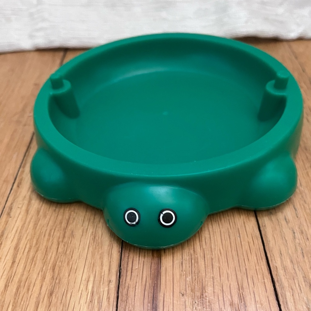 Little Tikes Dollhouse Sized Green Turtle Sandbox Missing Lid Vintage rare HTF
